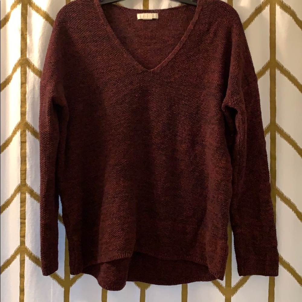 Red Heathered Sweater